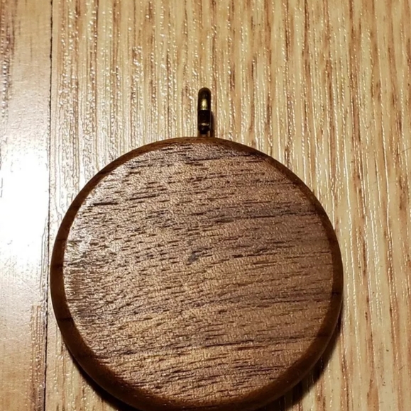 Handmade Wood Pendant Necklace - Picture 6 of 7